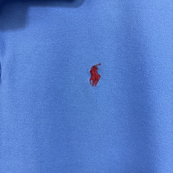 Polo Ralph Lauren Classic Fit Mens Blue Polo Red Pony Size XXL Preppy Classic - Picture 7 of 11